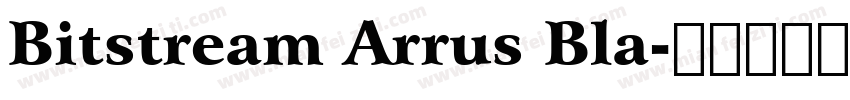 Bitstream Arrus Bla字体转换